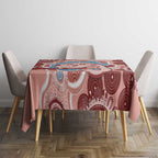 Blush Pink Australia Possum Tablecloth Indigenous Art
