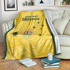 Custom Australia Socceroos Blanket Go Aussie Marble Pattern Sporty Style