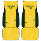 Custom Australia Socceroos Car Mats Go Aussie Marble Pattern Sporty Style