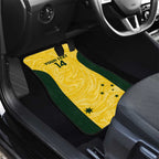 Custom Australia Socceroos Car Mats Go Aussie Marble Pattern Sporty Style