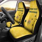Custom Australia Socceroos Car Seat Cover Go Aussie Marble Pattern Sporty Style