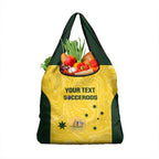 Custom Australia Socceroos Grocery Bag Go Aussie Marble Pattern Sporty Style