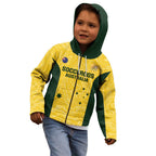 Custom Australia Socceroos Kid Hoodie Go Aussie Marble Pattern Sporty Style