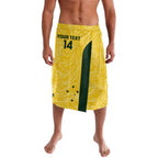 Custom Australia Socceroos Lavalava Go Aussie Marble Pattern Sporty Style