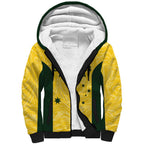 Custom Australia Socceroos Sherpa Hoodie Go Aussie Marble Pattern Sporty Style