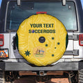 Custom Australia Socceroos Spare Tire Cover Go Aussie Marble Pattern Sporty Style