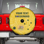 Custom Australia Socceroos Spare Tire Cover Go Aussie Marble Pattern Sporty Style