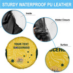 Custom Australia Socceroos Spare Tire Cover Go Aussie Marble Pattern Sporty Style