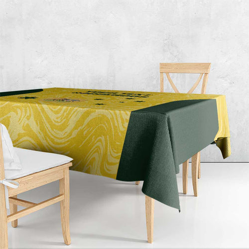 Custom Australia Socceroos Tablecloth Go Aussie Marble Pattern Sporty Style
