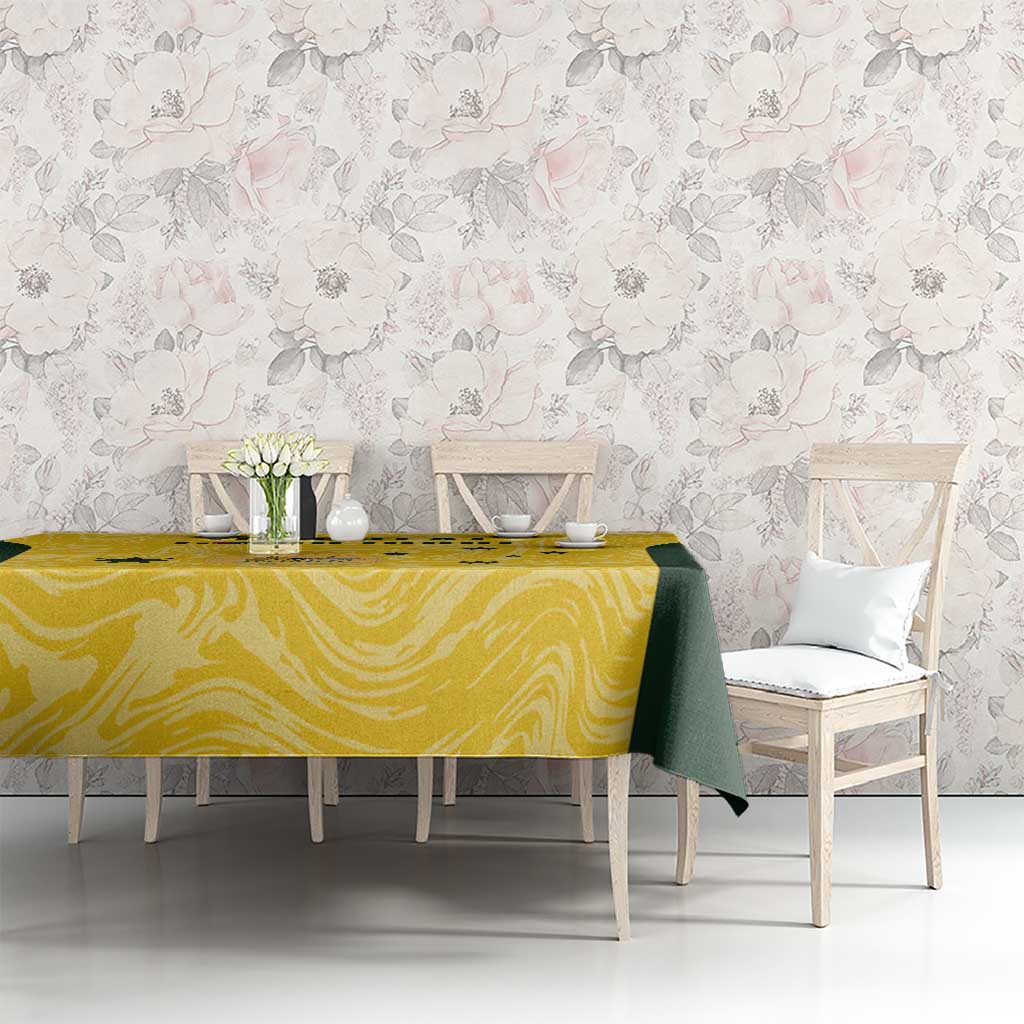Custom Australia Socceroos Tablecloth Go Aussie Marble Pattern Sporty Style