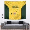 Custom Australia Socceroos Tapestry Go Aussie Marble Pattern Sporty Style