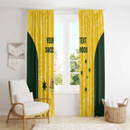 Custom Australia Socceroos Window Curtain Go Aussie Marble Pattern Sporty Style