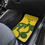 Custom Australia Soccer Car Mats Go Socceroos Kangaroo With Indigenous Art