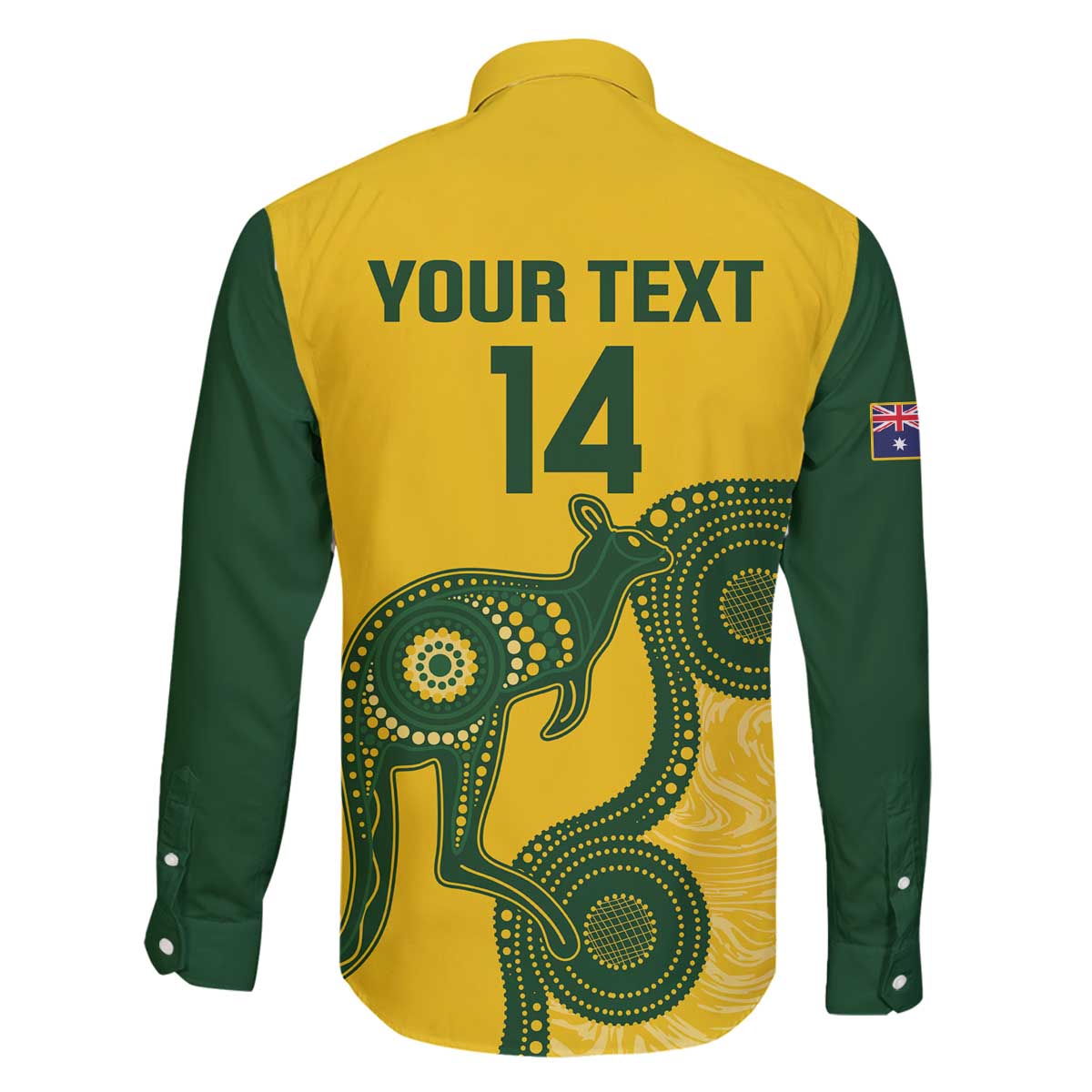 Custom Australia Soccer Family Matching Off Shoulder Short Dress and Hawaiian Shirt Go Socceroos Kangaroo With Indigenous Art