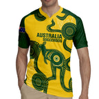 Custom Australia Soccer Rugby Jersey Go Socceroos Kangaroo With Indigenous Art