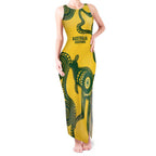 Custom Australia Soccer Tank Maxi Dress Go Socceroos Kangaroo With Indigenous Art