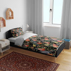 Australia Black Cockatoo And Banksia Flowers Bedding Set