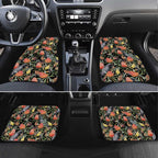 Australia Black Cockatoo And Banksia Flowers Car Mats