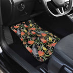 Australia Black Cockatoo And Banksia Flowers Car Mats