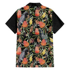 Australia Black Cockatoo And Banksia Flowers Family Matching Summer Maxi Dress and Hawaiian Shirt