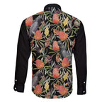 Australia Black Cockatoo And Banksia Flowers Family Matching Summer Maxi Dress and Hawaiian Shirt