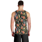 Australia Black Cockatoo And Banksia Flowers Men Tank Top