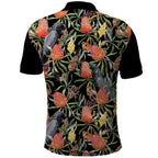 Australia Black Cockatoo And Banksia Flowers Polo Shirt