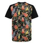 Australia Black Cockatoo And Banksia Flowers Rugby Jersey