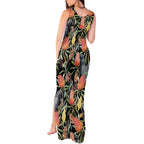 Australia Black Cockatoo And Banksia Flowers Tank Maxi Dress