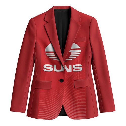 Suns Football Custom Blazer Gold Coast Est 2009 Deep Red - Aussie Hoodie