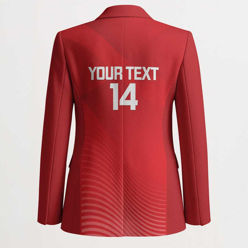 Suns Football Custom Blazer Gold Coast Est 2009 Deep Red - Aussie Hoodie