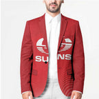 Suns Football Custom Blazer Gold Coast Est 2009 Deep Red - Aussie Hoodie