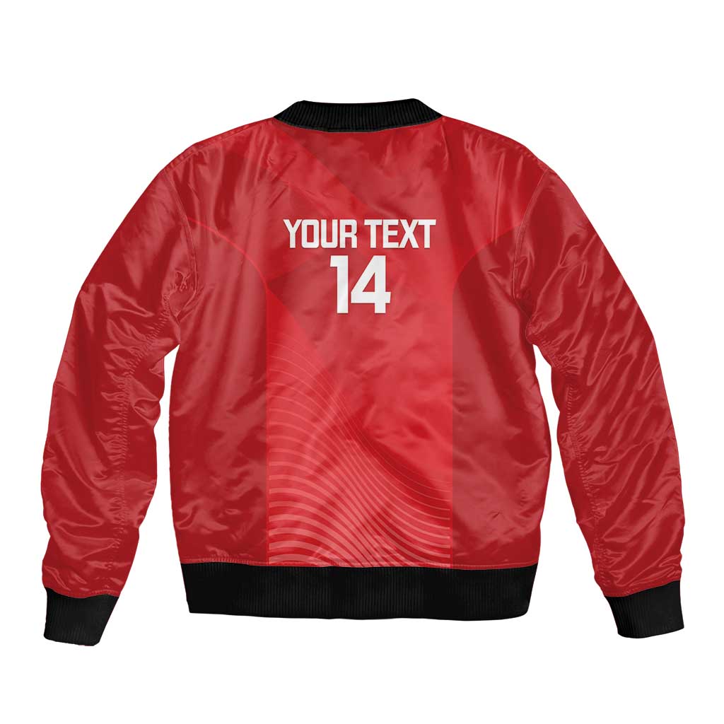 Suns Football Custom Bomber Jacket Gold Coast Est 2009 Deep Red - Aussie Hoodie