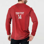 Suns Football Custom Button Sweatshirt Gold Coast Est 2009 Deep Red - Aussie Hoodie
