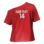 Suns Football Custom Cross Shoulder Shirt Gold Coast Est 2009 Deep Red - Aussie Hoodie