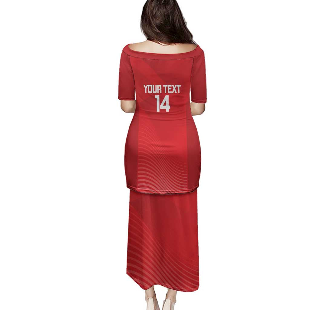 Suns Football Custom Family Matching Puletasi and Hawaiian Shirt Gold Coast Est 2009 Deep Red - Aussie Hoodie