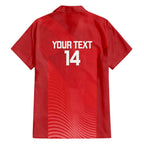 Suns Football Custom Family Matching Short Sleeve Bodycon Dress and Hawaiian Shirt Gold Coast Est 2009 Deep Red - Aussie Hoodie