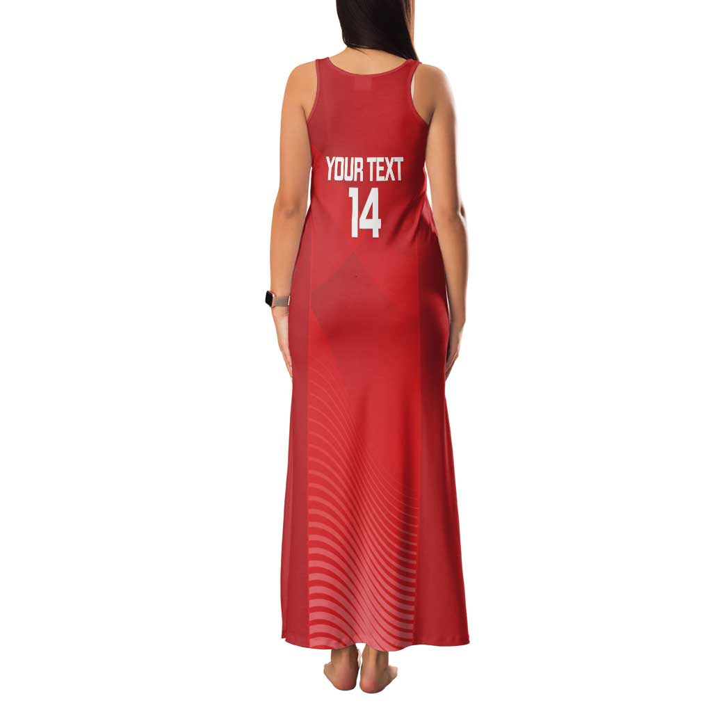 Suns Football Custom Family Matching Tank Maxi Dress and Hawaiian Shirt Gold Coast Est 2009 Deep Red - Aussie Hoodie