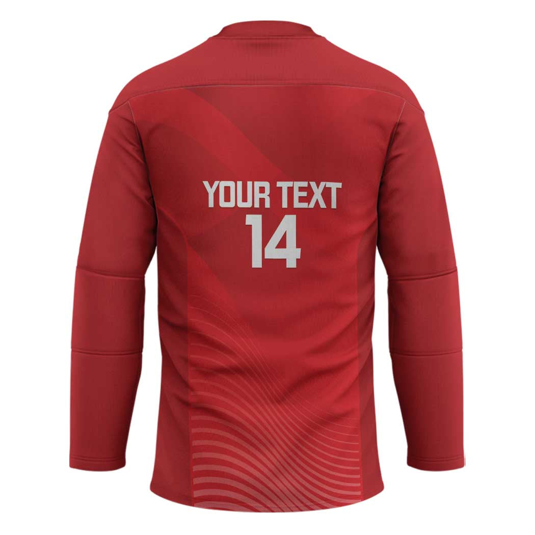 Suns Football Custom Hockey Jersey Gold Coast Est 2009 Deep Red - Aussie Hoodie