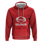 Suns Football Custom Hoodie Gold Coast Est 2009 Deep Red - Aussie Hoodie