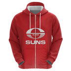 Suns Football Custom Hoodie Gold Coast Est 2009 Deep Red - Aussie Hoodie