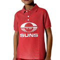 Suns Football Custom Kid Polo Shirt Gold Coast Est 2009 Deep Red - Aussie Hoodie