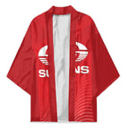 Suns Football Custom Kimono Gold Coast Est 2009 Deep Red - Aussie Hoodie