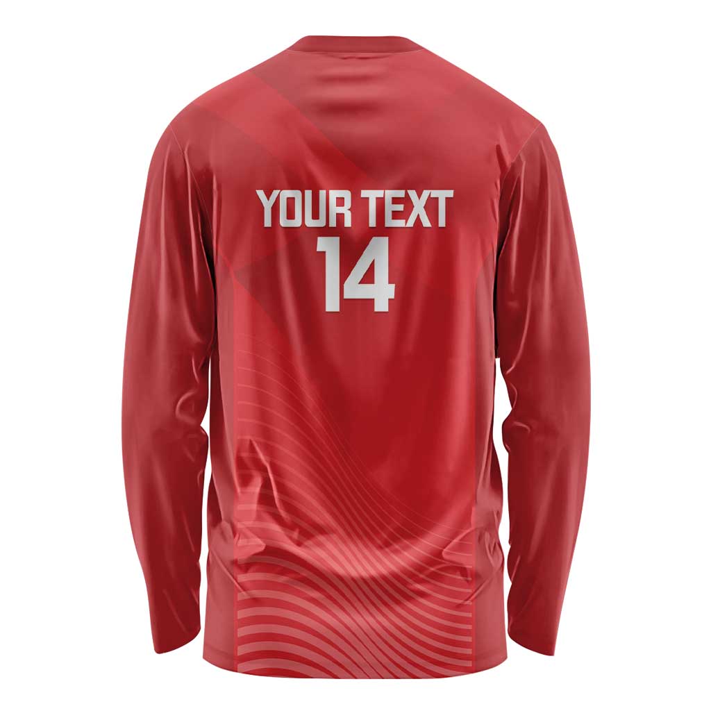 Suns Football Custom Long Sleeve Shirt Gold Coast Est 2009 Deep Red - Aussie Hoodie
