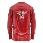Suns Football Custom Long Sleeve Shirt Gold Coast Est 2009 Deep Red - Aussie Hoodie