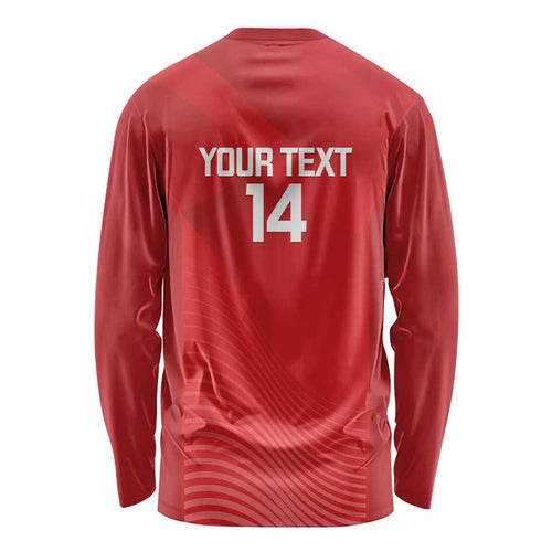 Suns Football Custom Long Sleeve Shirt Gold Coast Est 2009 Deep Red - Aussie Hoodie