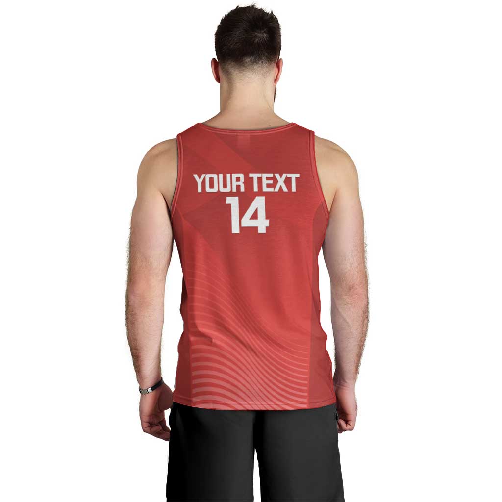 Suns Football Custom Men Tank Top Gold Coast Est 2009 Deep Red - Aussie Hoodie