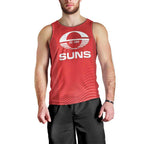 Suns Football Custom Men Tank Top Gold Coast Est 2009 Deep Red - Aussie Hoodie
