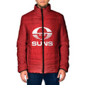Suns Football Custom Padded Jacket Gold Coast Est 2009 Deep Red - Aussie Hoodie