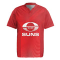Suns Football Custom Rugby Jersey Gold Coast Est 2009 Deep Red - Aussie Hoodie